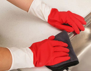 PU Double Colored Gloves