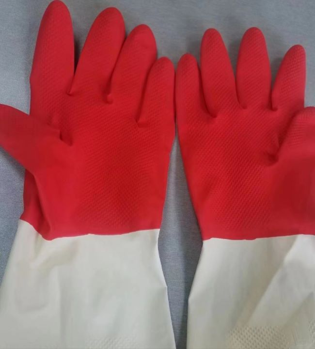 PU Double Colored Gloves