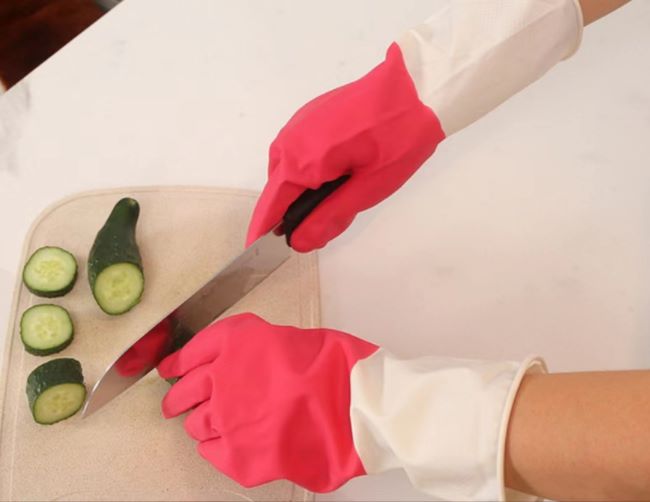 PU Double Colored Gloves